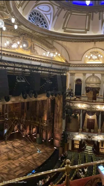 Victoria Palace Theatre Grand Circle B39 view from seat photo