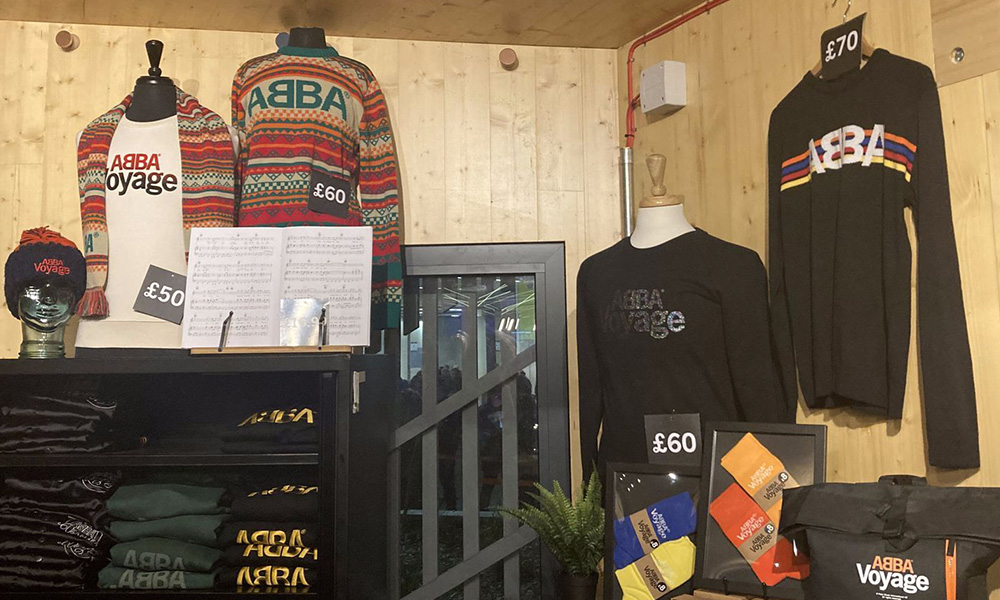 ABBA Arena merchandise stand