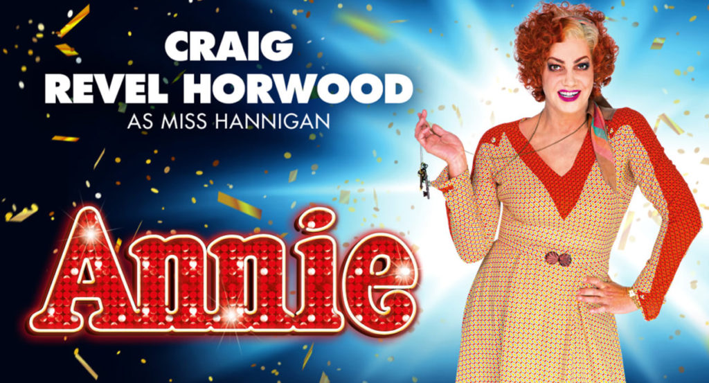Production artwork for Annie UK tour with Craig Revel Horwood