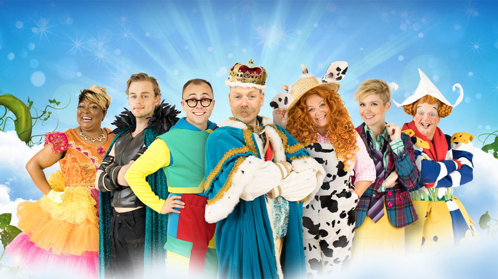 Cast image for Jack and the Beanstalk at Theatre Royal Norwich.