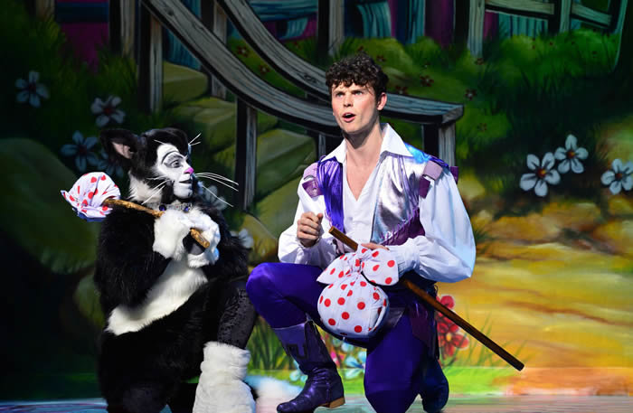 Production image of Dick Whittington and his cat at the London Palladium, 2017.