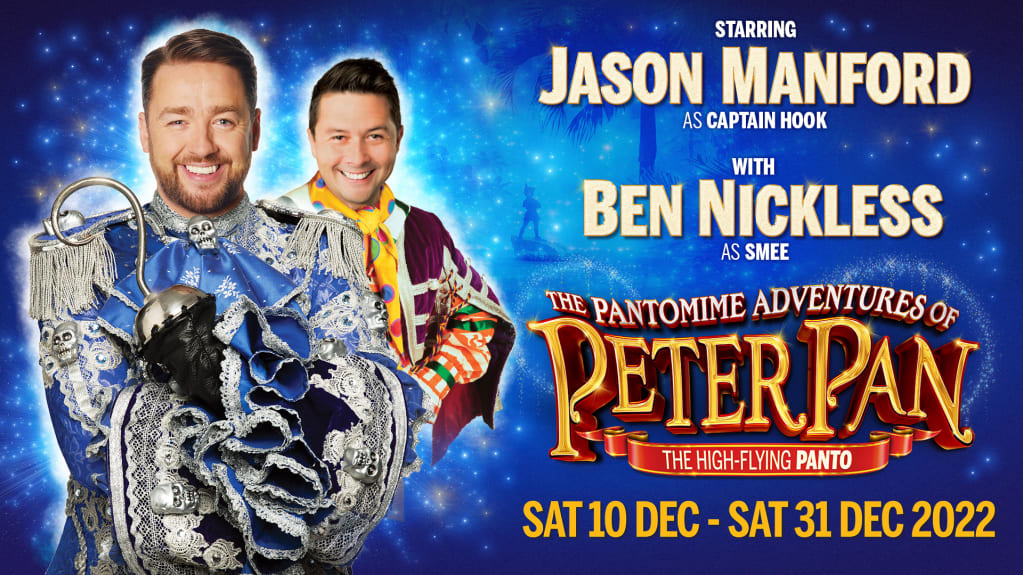 Production poster for Peter Pan at Manchester Opera House.
