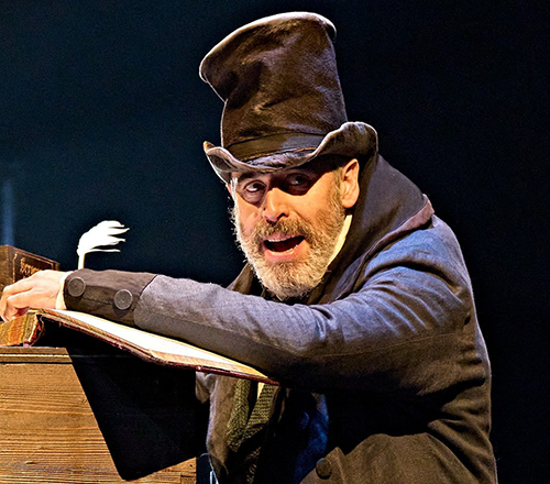 Stephen Mangan as Ebenezer Scrooge at the Old Vic