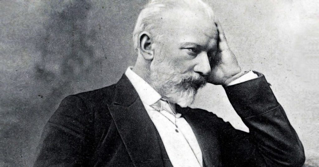 Portrait of Pyotr Ilyich Tchaikovsky.