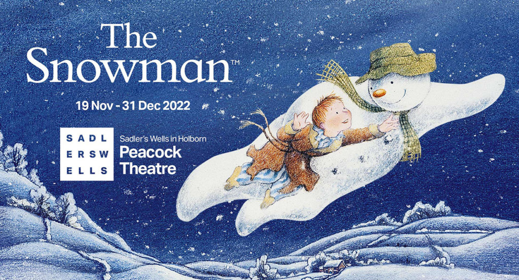 Production artwork for The Snowman at the Peacock Theatre, London