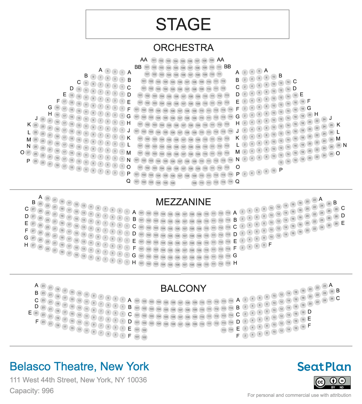 Bellco Theatre Seating Chart