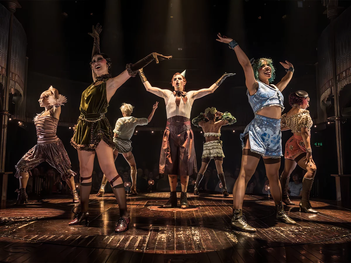 The Cast of Cabaret at the Kit Kat Club, London