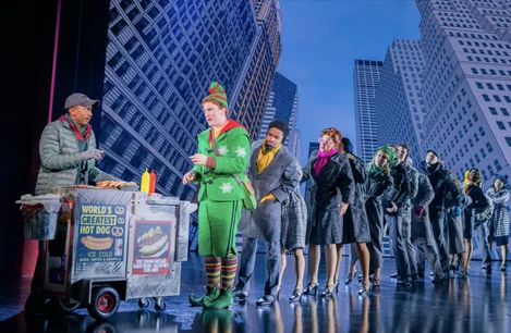The cast of Elf the Musical on Broadway