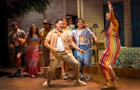 Some of the cast of 50 First Dates at The Other Palace, London