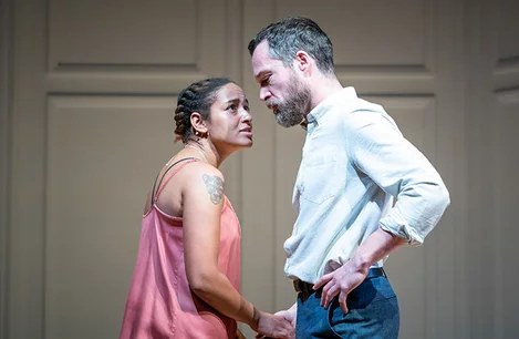 Amaka Okafor and John Light in The Son at the Duke of York's Theatre, London
