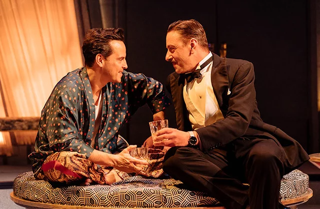 Andrew Scott and Enzo Cilenti in Present Laughter at the Old Vic Theatre, London