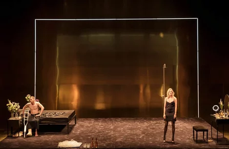 Jack O'Connell and Sienna Miller in Cat on a Hot Tin Roof Apollo Theatre
