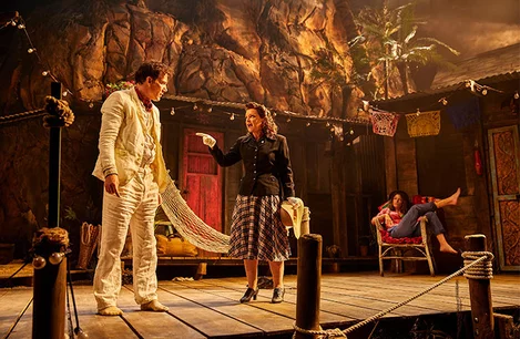Clive Owen and Finty Williams in The Night of the Iguana at the Noel Coward Theatre, London