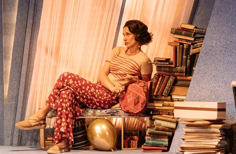 Indira Varma in Present Laughter at the Old Vic Theatre, London