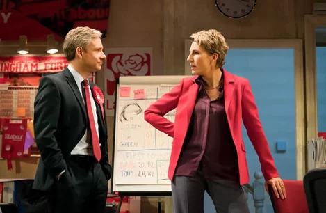 Martin Freeman and Tamsin Greig Labour of Love Play