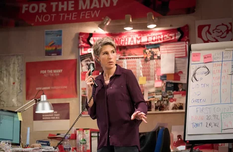Tamsin Greig in Labour of Love Noel Coward Theatre