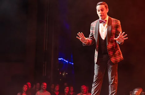 Paul Dabek in The Illusionists at Shaftesbury Theatre London