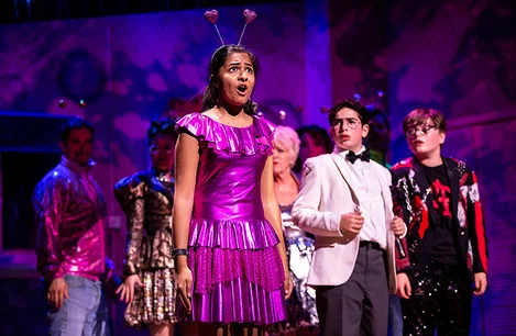 Riya Vyas in The Secret Diary of Adrian Mole at the Ambassador's Theatre London