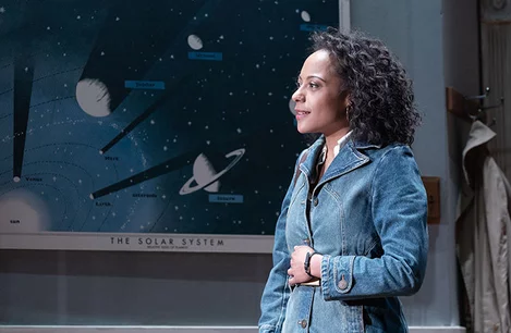 Rosalind Eleazar in The Starry Messenger at Wyndham's Theatre London