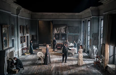 The cast of Rosmersholm at the Duke of York's Theatre London