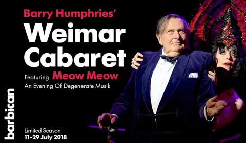 Barry Humphries' Weimar Cabaret hero image