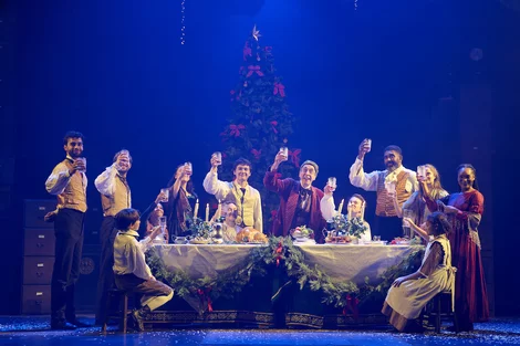 The cast of A Christmas Carol Ghost Story at Alexandra Palace Theatre