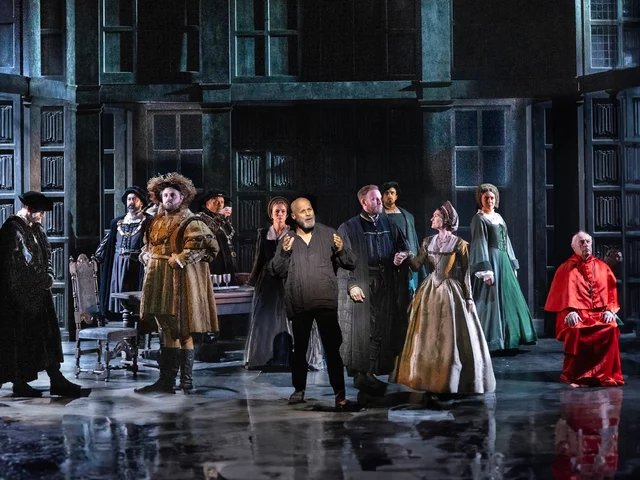 Gary Wilmot and the cast of A Man for All Seasons