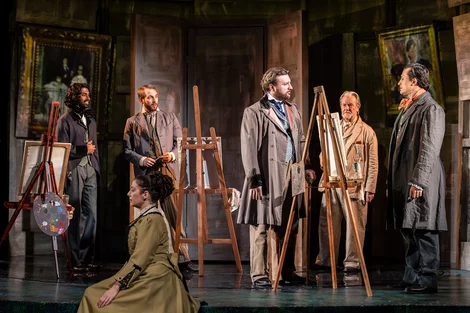 Some of the cast of A Mirrored Monet