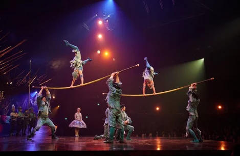 Acrobats in Cirque du Soleil: Alegria