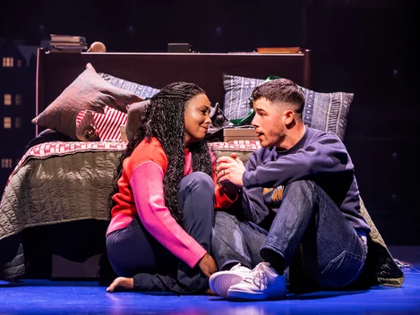 Adrienne Warren and Nick Jonas in The Last Five Years