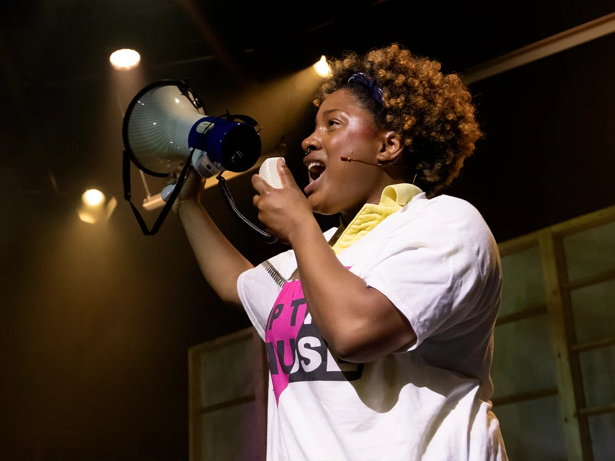 After the Act - Protestors - Royal Court Theatre