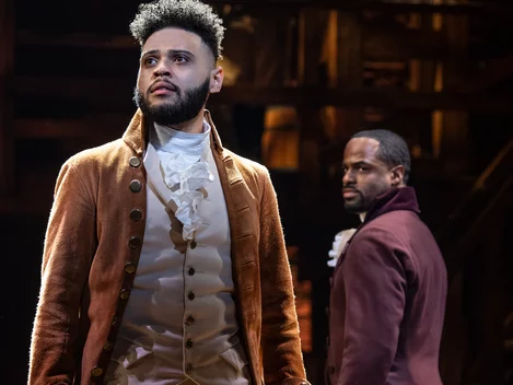 Alexander Hamilton in Hamilton on Broadway