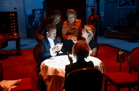 Cast of All About Eve at the Noel Coward Theatre London