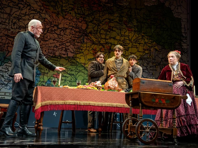 Patrick Page, Jake Berne, Adrien Rolet, Jason Sanchez, and Kristine Nielsen in Archduke