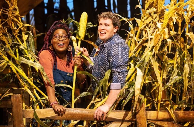 Ashley D Kelley and Grey Henson in Shucked on Broadway