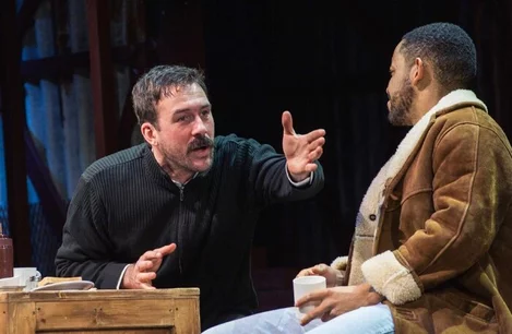 Barry Sloane and Aron Julius in Boys from the Blackstuff