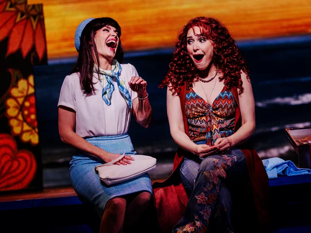 Jessica Vosk and Kelli Barrett in Beaches the Musical