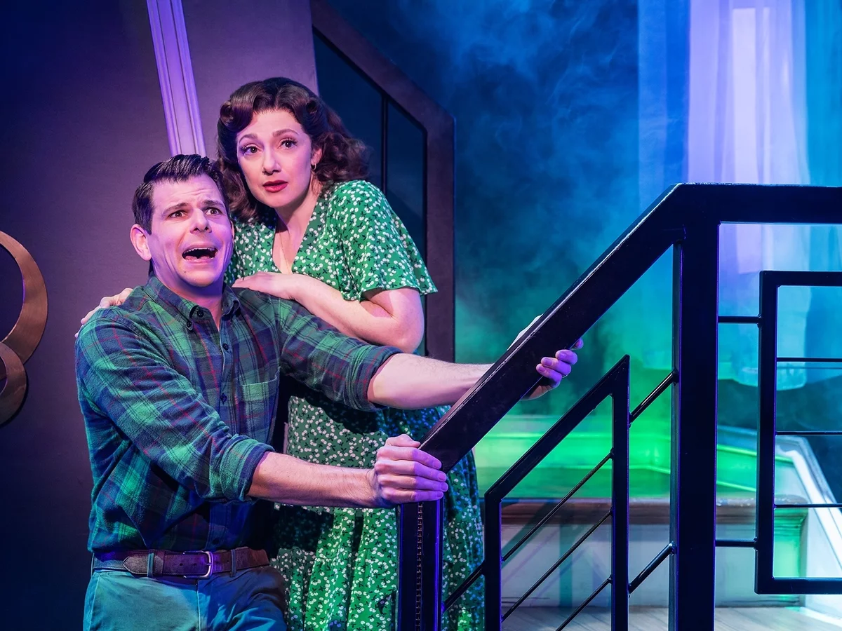 Adam and Barbara in Beetlejuice Broadway