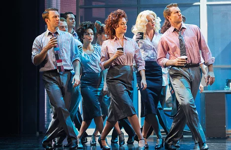 The cast of Big the Musical at the Dominion Theatre, London