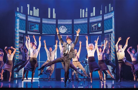 Jay McGuinness and the cast of Big the Musical at the Dominion Theatre, London