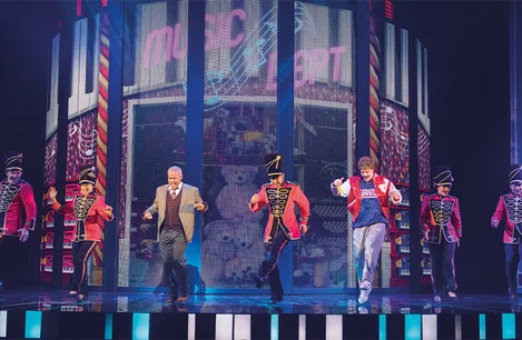 Jay McGuinness and the cast of Big the Musical at the Dominion Theatre, London