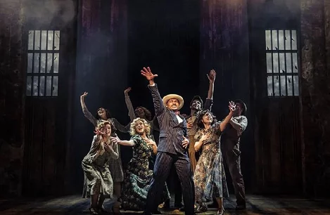 The cast of Bonnie & Clyde in the West End