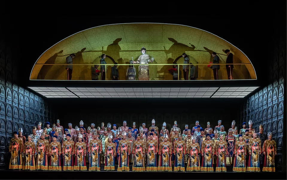 The cast of Boris Godunov at London's Royal Opera House