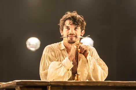 Edward Bleumel as William Shakespeare in Born With Teeth