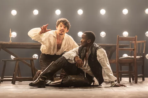 Edward Bleumel and Ncuti Gatwa in Born With Teeth