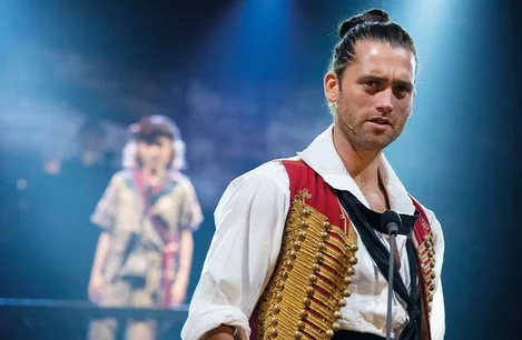 Bradley Jaden as Enjolras in Les Miserables Concert at the Gielgud Theatre, London