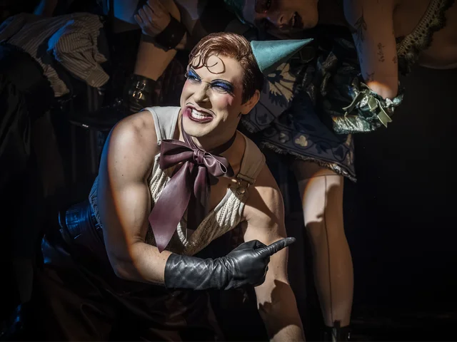 Skylar Astin as Emcee in Cabaret