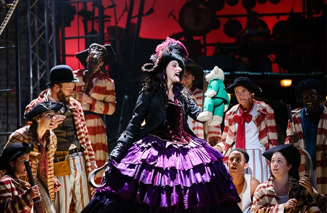 Anna Francolini as Captain Hook and Pirates in Peter Pan an National Theatre