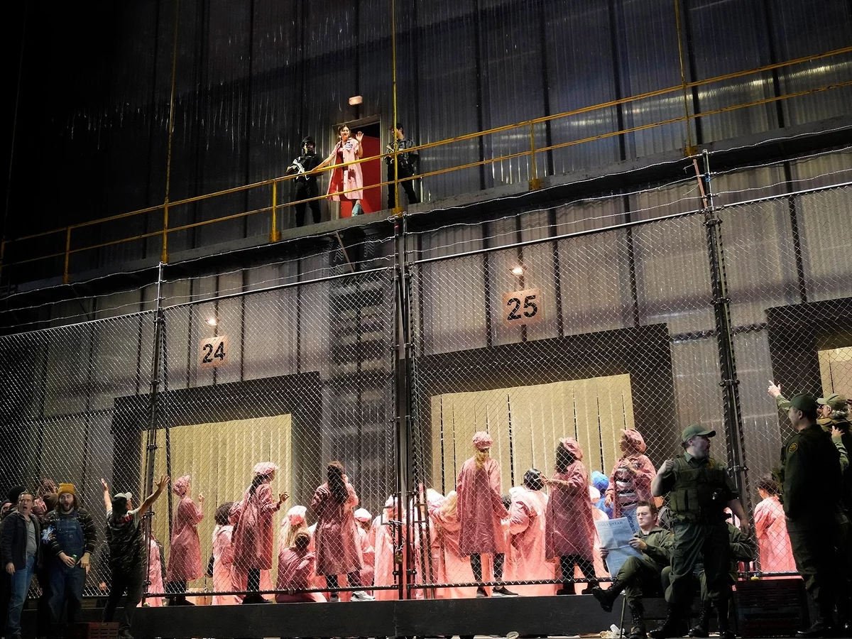 The cast of Carmen at New York's Met Opera