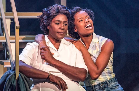 Sharon D. Clarke and Abiona Omonua in Caroline, or Change at Playhouse Theatre
